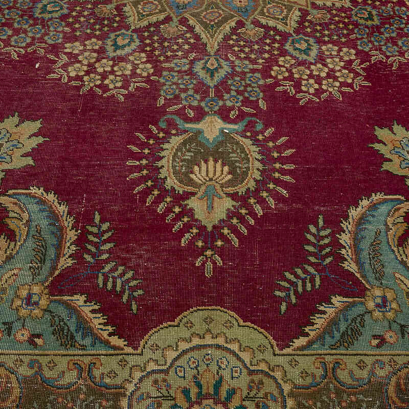 El Dokuma Vintage Halı - 301 cm x 388 cm - K0082256