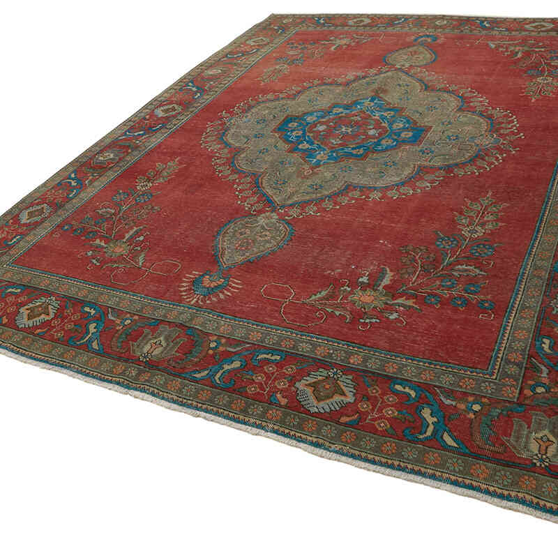 Vintage Hand-Knotted Oriental Rug - 9' 7" x 12' 7" (115" x 151") - K0082257