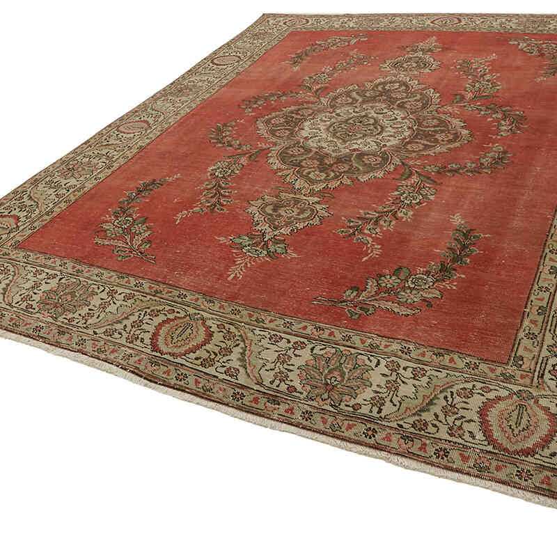 El Dokuma Vintage Halı - 278 cm x 361 cm - K0082258