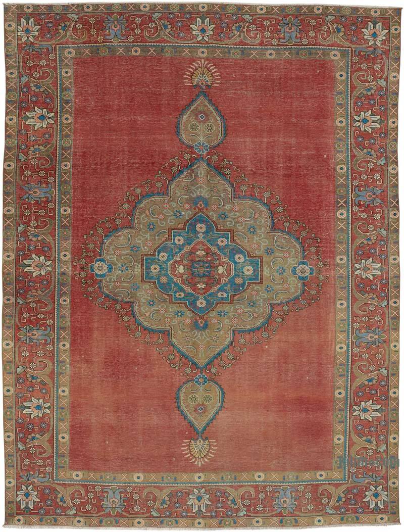 Vintage Hand-Knotted Oriental Rug - 9' 3" x 13' 7" (111" x 163") - K0082262