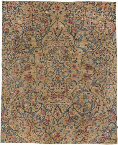 Vintage Hand-Knotted Oriental Rug - 9' 7" x 11' 9" (115" x 141")