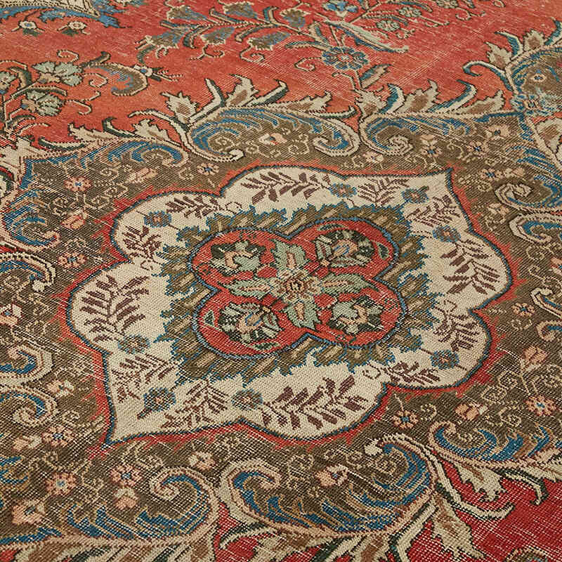 El Dokuma Vintage Halı - 262 cm x 372 cm - K0082269