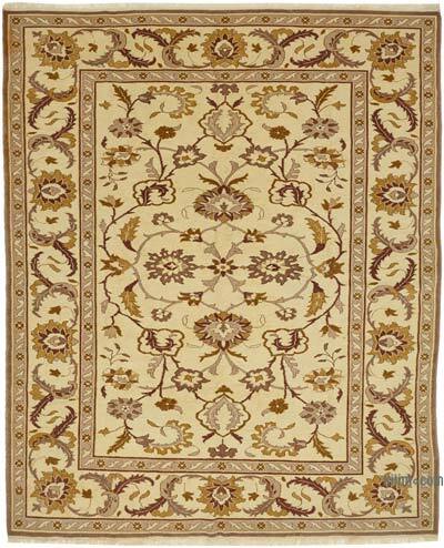 Vintage Hand-Knotted Oriental Rug - 8' 1" x 9' 10" (97" x 118")