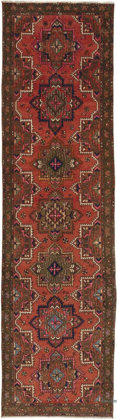 Vintage Oriental Hand-Knotted Runner - 3' 2" x 12' 2" (38" x 146")