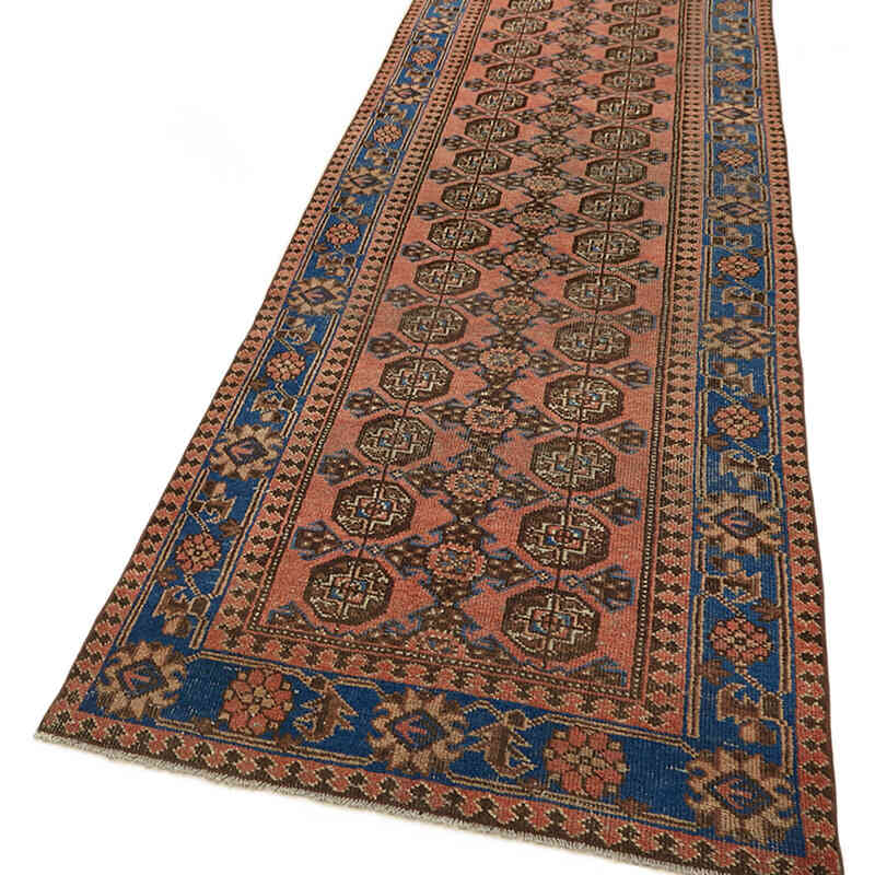 Vintage Oriental Hand-Knotted Runner - 3' 5" x 10' 9" (41" x 129") - K0082287