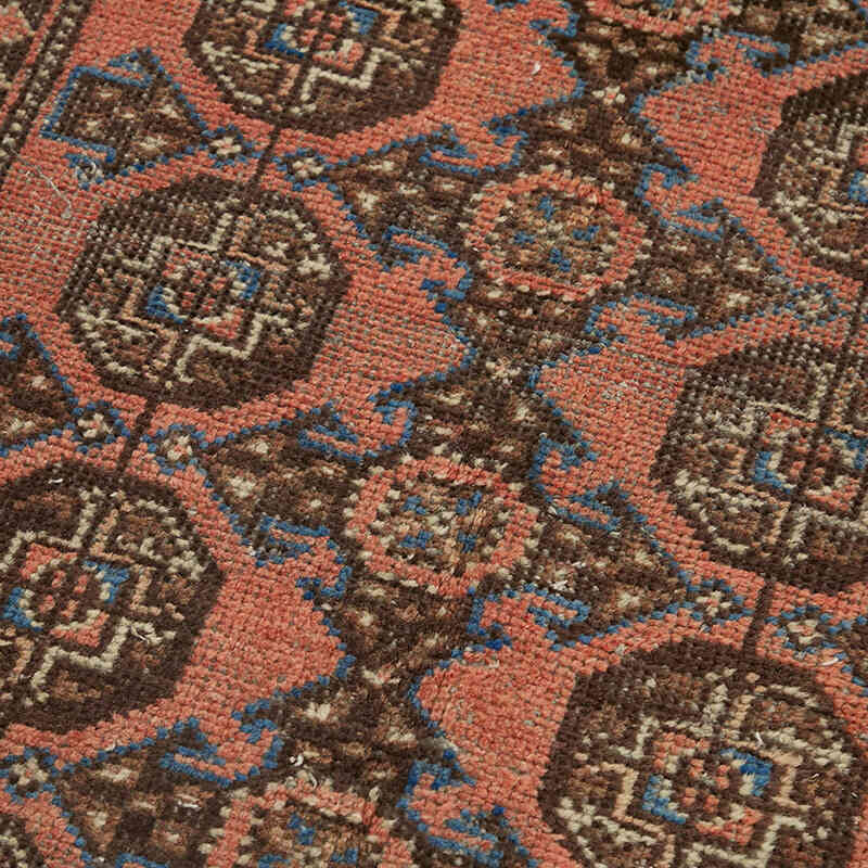 Vintage Oriental Hand-Knotted Runner - 3' 5" x 10' 9" (41" x 129") - K0082287