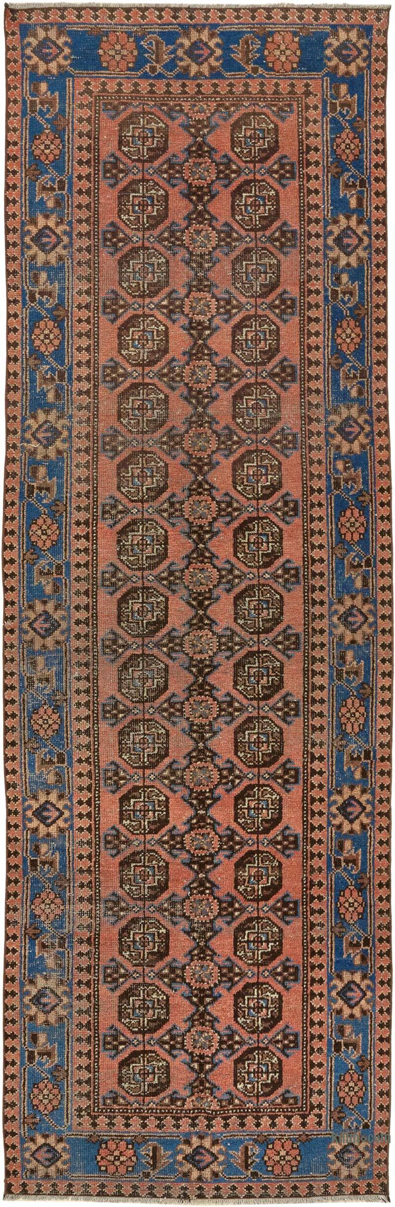 Vintage Oriental Hand-Knotted Runner - 3' 5" x 10' 9" (41" x 129") - K0082287