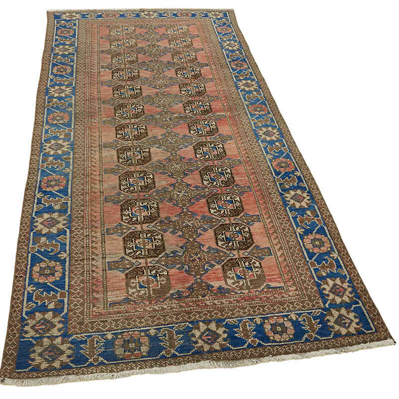 Corredora Anudada a Mano Oriental Vintage - 118 cm x 252 cm - K0082289