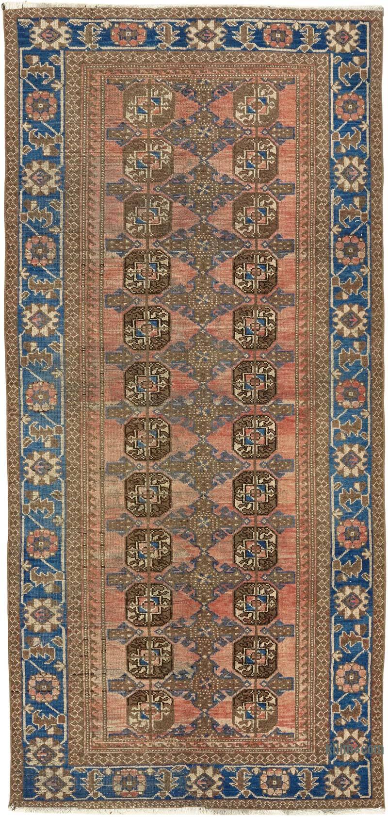 Corredora Anudada a Mano Oriental Vintage - 118 cm x 252 cm - K0082289