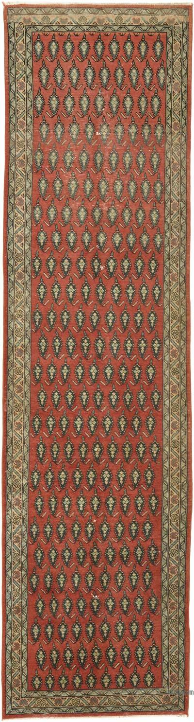 Corredora Anudada a Mano Oriental Vintage - 86 cm x 336 cm