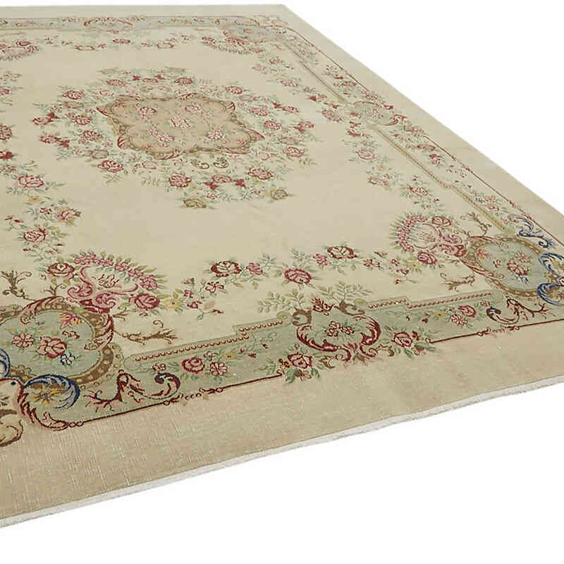 Vintage Hand-Knotted Oriental Rug - 9' 5" x 13' 1" (113" x 157") - K0082300