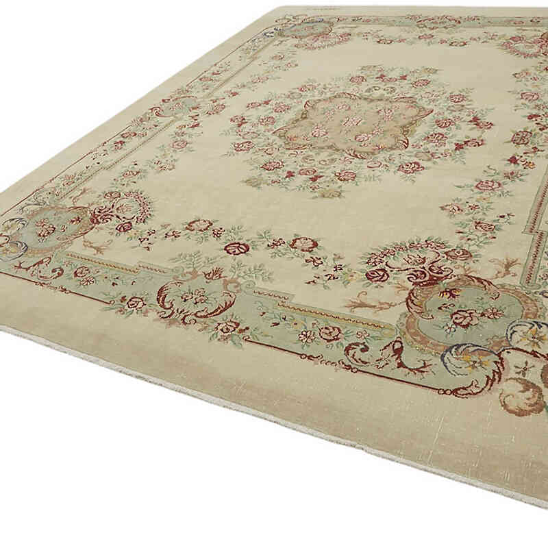 Vintage Hand-Knotted Oriental Rug - 9' 5" x 13' 1" (113" x 157") - K0082300