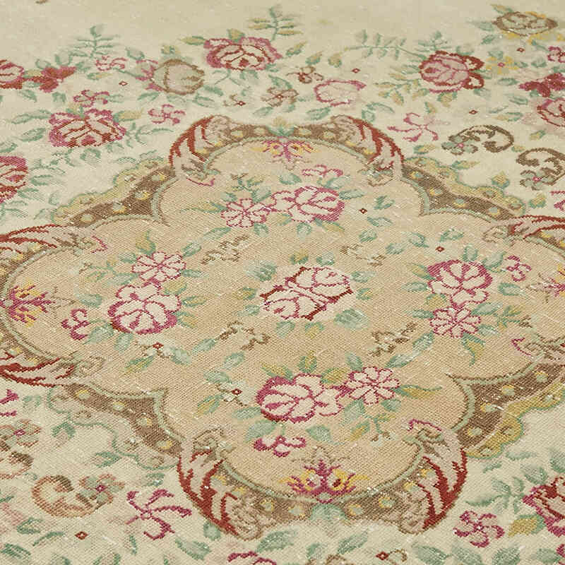 Vintage Hand-Knotted Oriental Rug - 9' 5" x 13' 1" (113" x 157") - K0082300