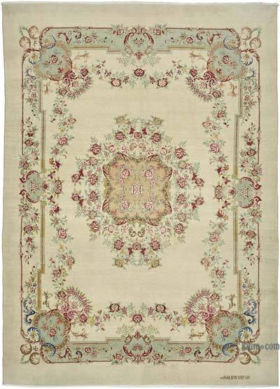 Vintage Hand-Knotted Oriental Rug - 9' 5" x 13' 1" (113" x 157")