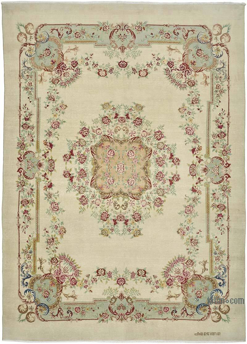 Vintage Hand-Knotted Oriental Rug - 9' 5" x 13' 1" (113" x 157") - K0082300