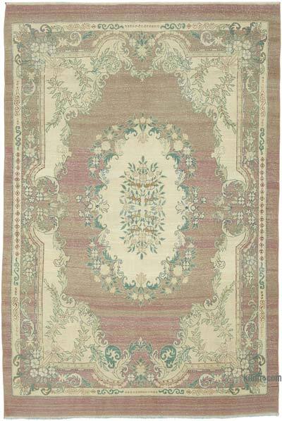 Vintage Hand-Knotted Oriental Rug - 7' 9" x 11' 10" (93" x 142")
