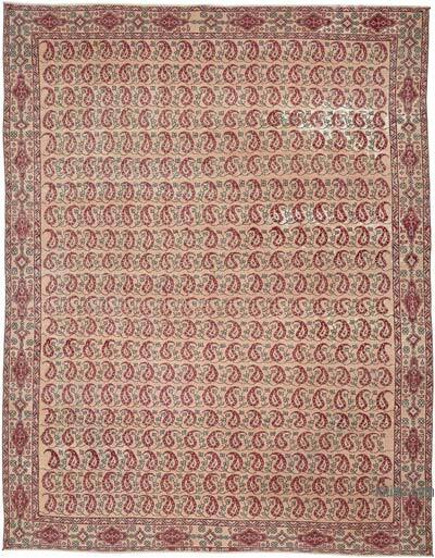 Vintage Hand-Knotted Oriental Rug - 9' 5" x 11' 11" (113" x 143")