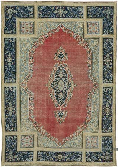Vintage Hand-Knotted Oriental Rug - 8' 9" x 12' 7" (105" x 151")