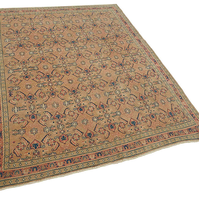 Alfombra Oriental Vintage Anudada a Mano - 153 cm x 203 cm - K0082322