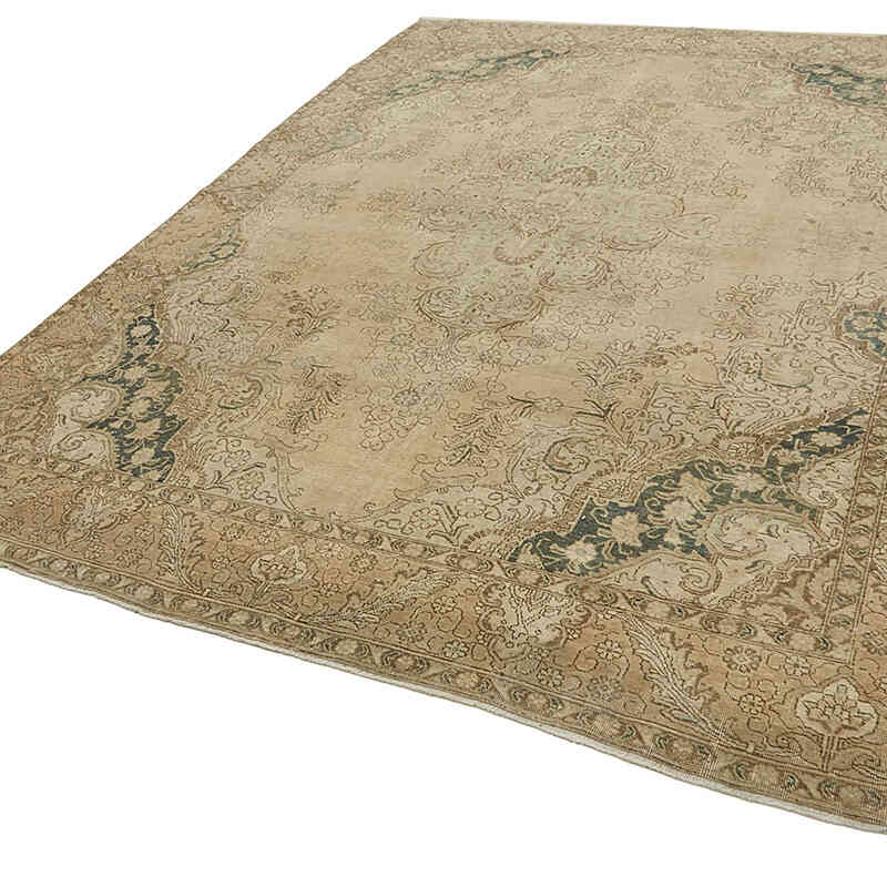 Vintage Hand-Knotted Oriental Rug - 9' 5" x 12' 10" (113" x 154") - K0082324