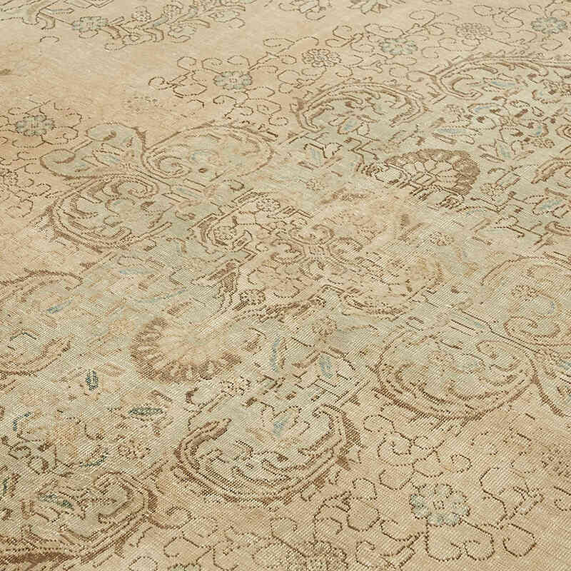 Vintage Hand-Knotted Oriental Rug - 9' 5" x 12' 10" (113" x 154") - K0082324