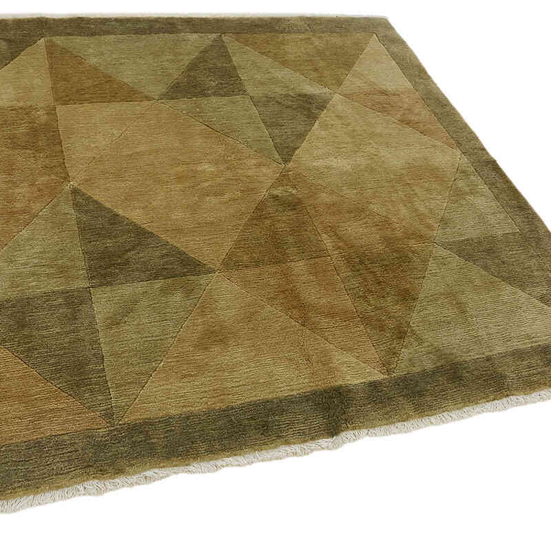 New Contemporary Hand-Knotted Rug - K0082333