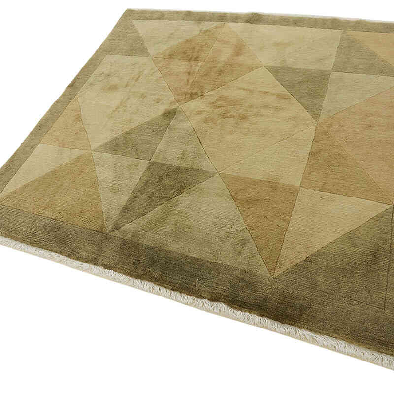 New Contemporary Hand-Knotted Rug - K0082333