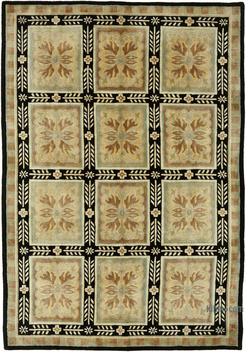 New Hand-Knotted Wool Oushak Rug - K0082334