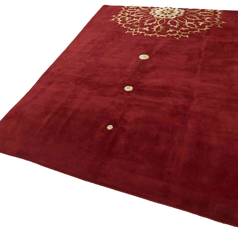 New Hand-Knotted Wool Oushak Rug - K0082335