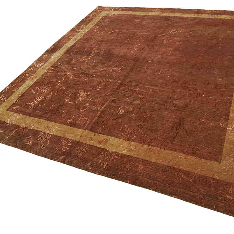 New Hand-Knotted Wool Oushak Rug - K0082338