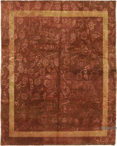 New Hand-Knotted Wool Oushak Rug