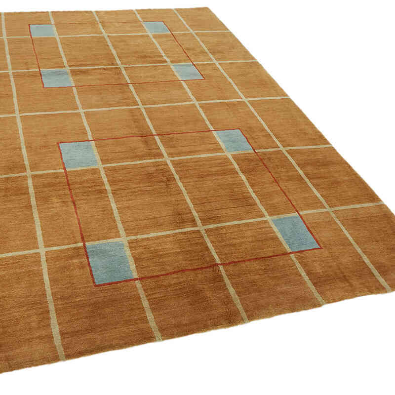 New Contemporary Hand-Knotted Rug - K0082339