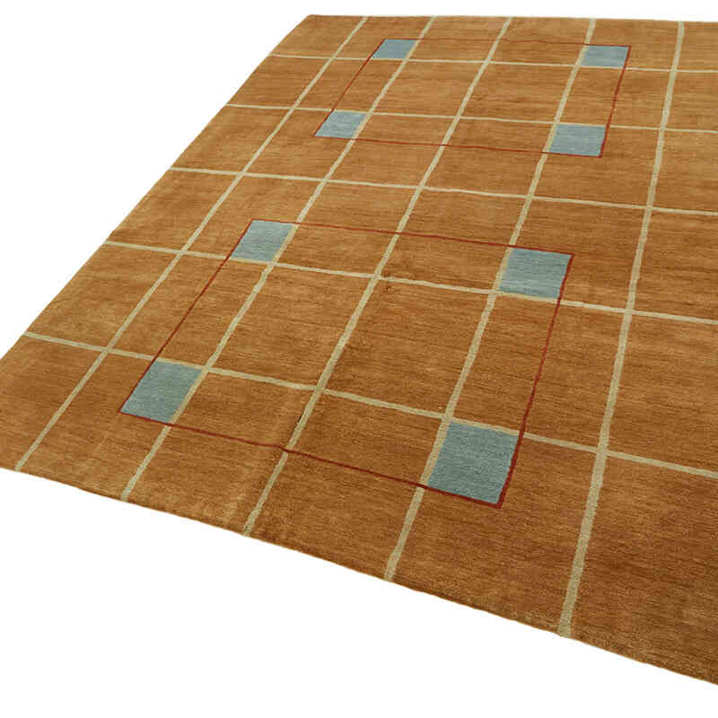 New Contemporary Hand-Knotted Rug - K0082339