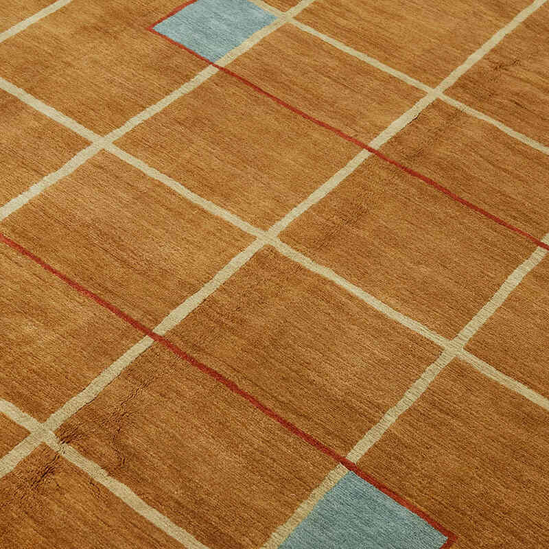 New Contemporary Hand-Knotted Rug - K0082339