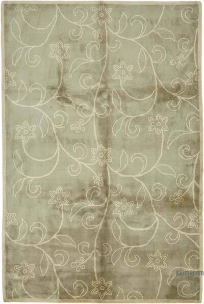 New Contemporary Hand-Knotted Rug