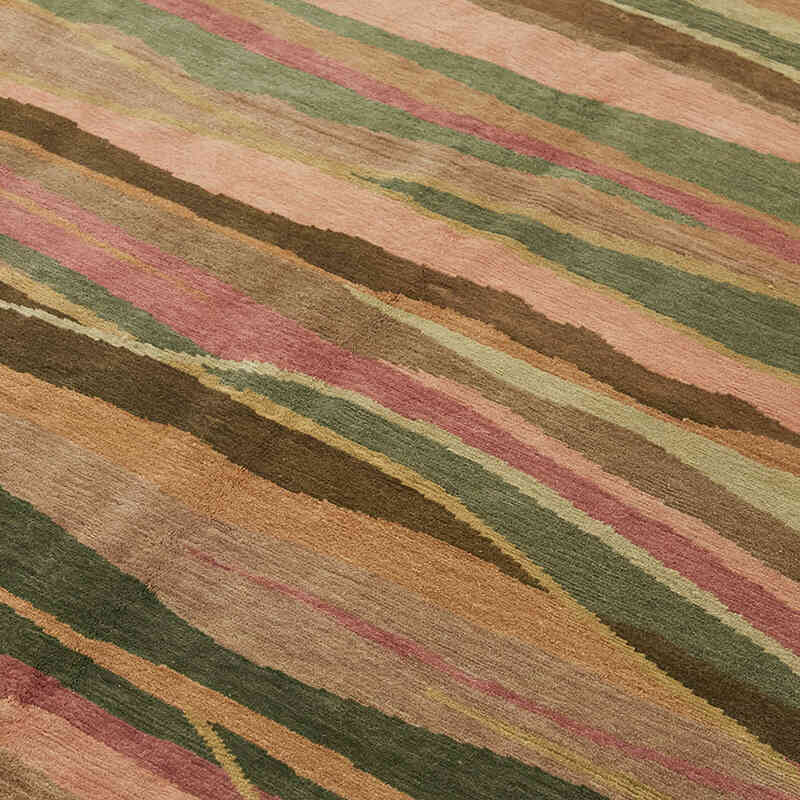 Nueva Alfombra Anudada a Mano - K0082345