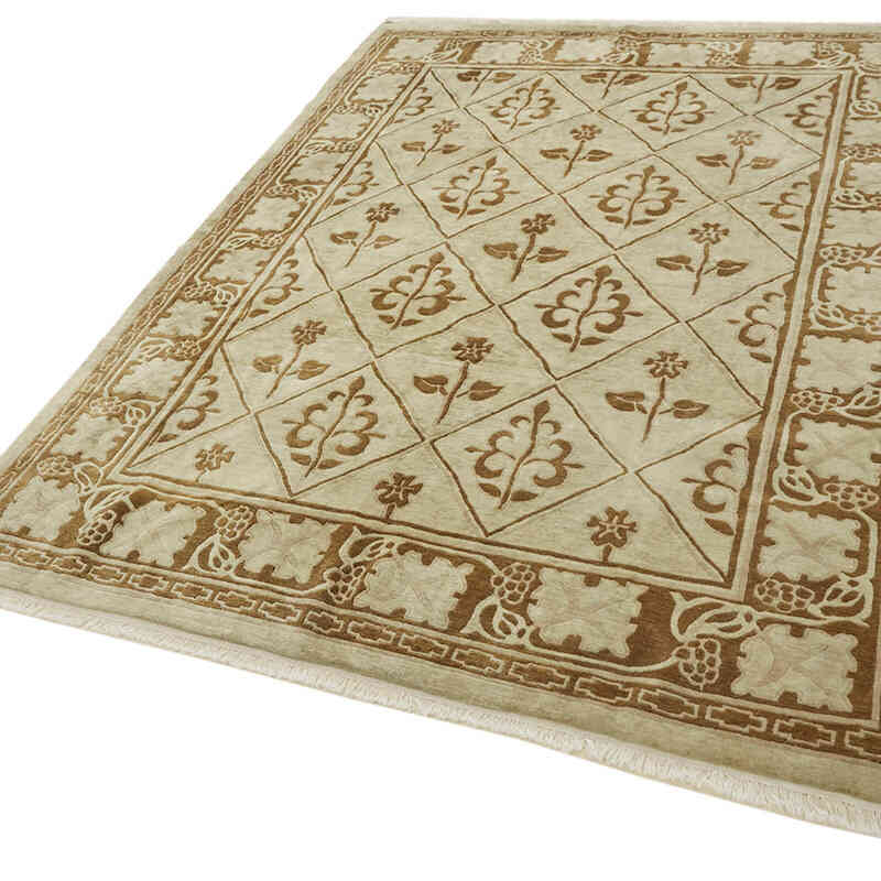 New Hand-Knotted Wool Oushak Rug - K0082348