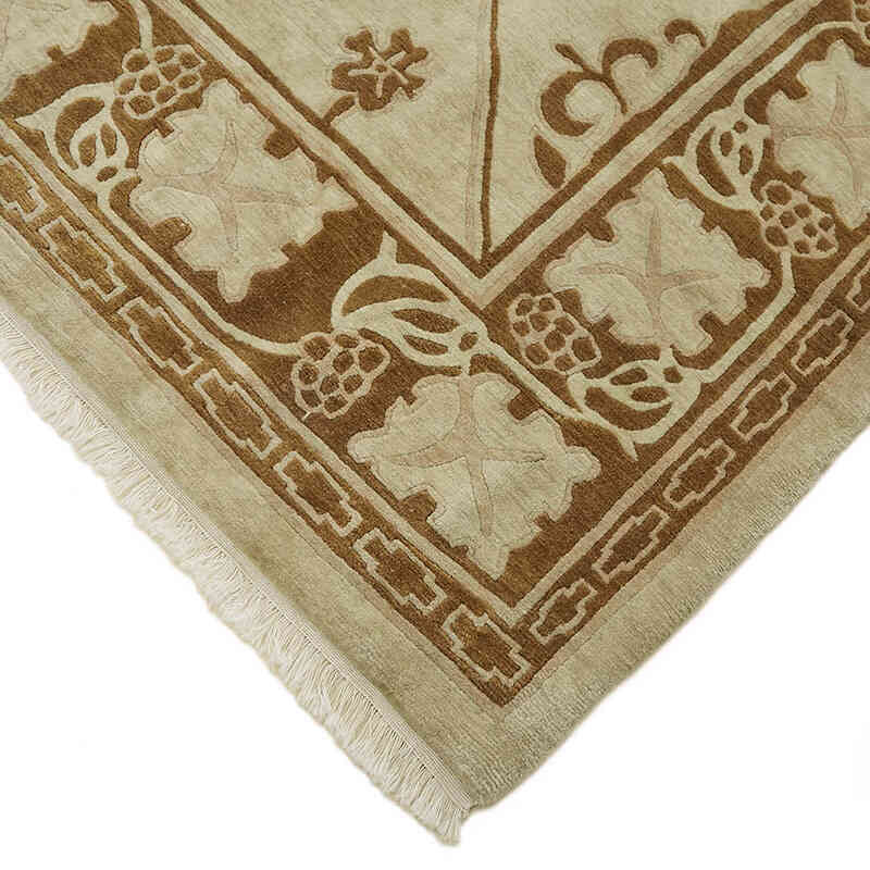 New Hand-Knotted Wool Oushak Rug - K0082348