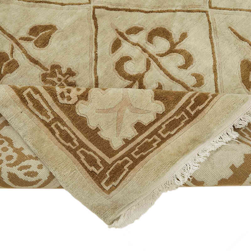 New Hand-Knotted Wool Oushak Rug - K0082348