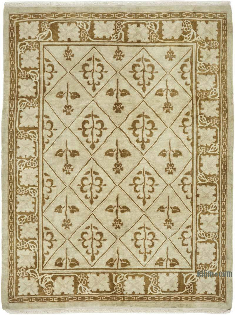 New Hand-Knotted Wool Oushak Rug - K0082348