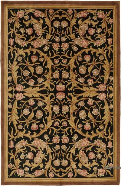 New Hand-Knotted Wool Oushak Rug