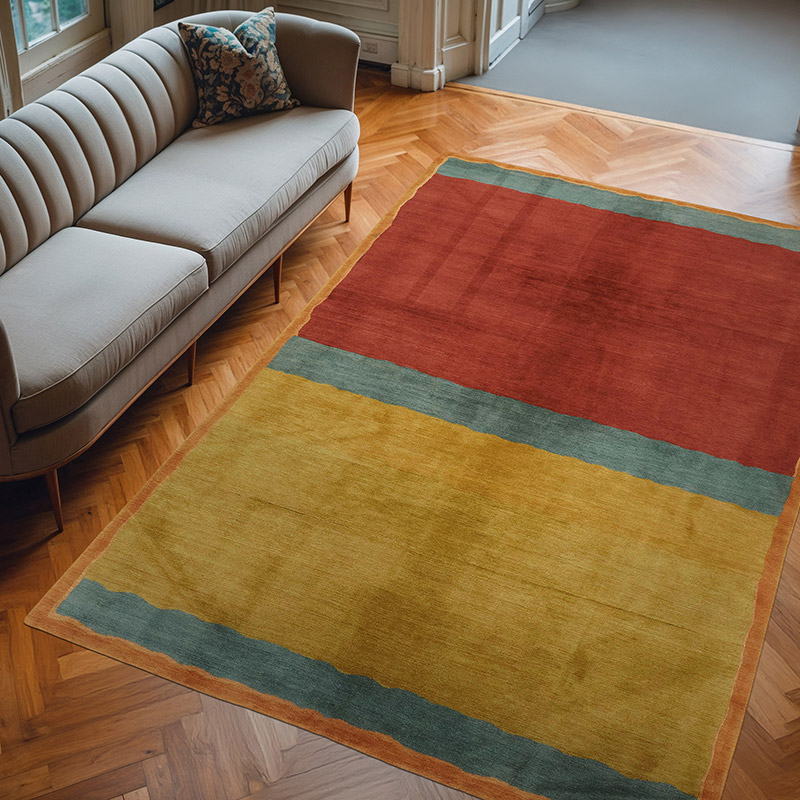 Nueva Alfombra Anudada a Mano - K0082353