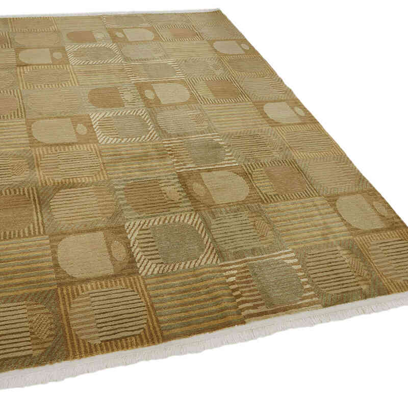 New Contemporary Hand-Knotted Rug - K0082359