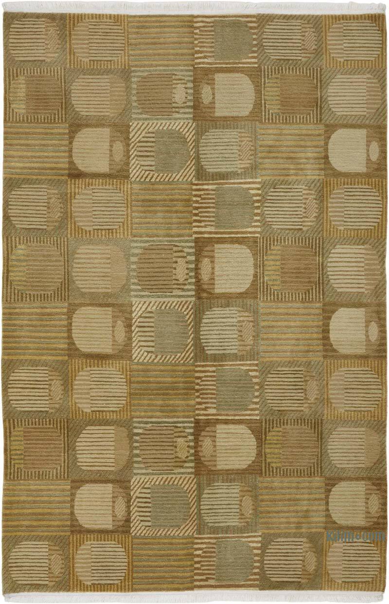 New Contemporary Hand-Knotted Rug - K0082359