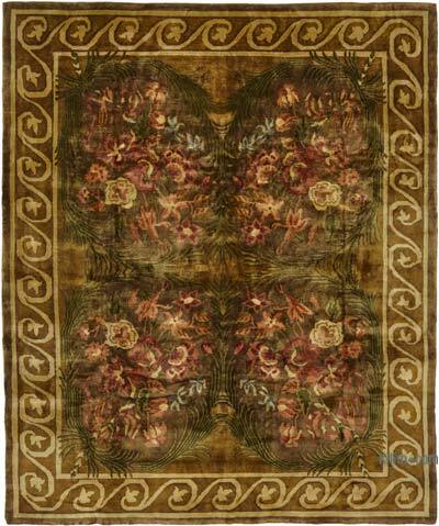 New Hand-Knotted Wool Oushak Rug