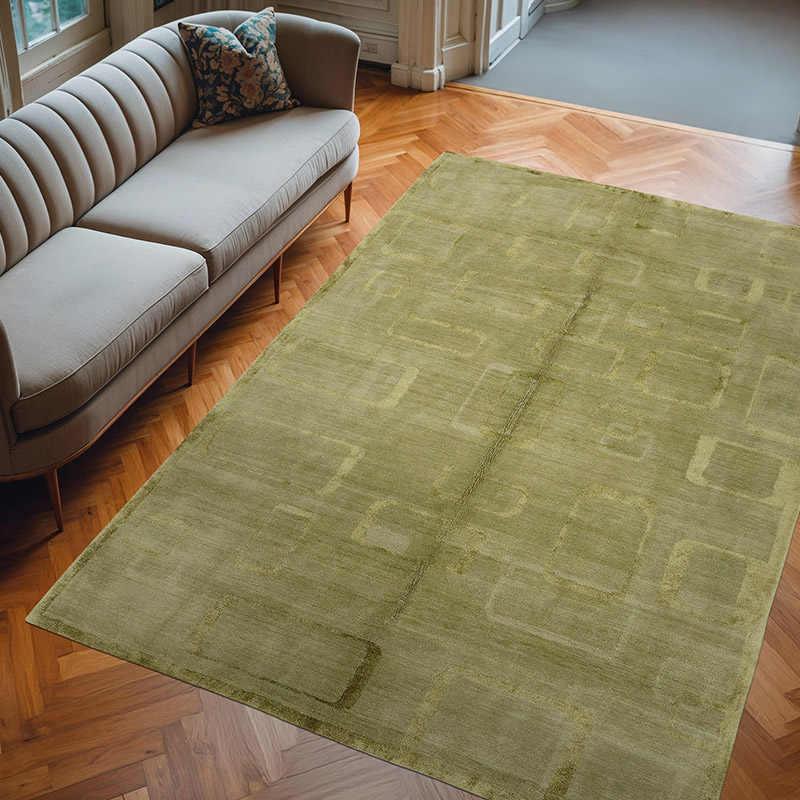 Nueva Alfombra Anudada a Mano - K0082365