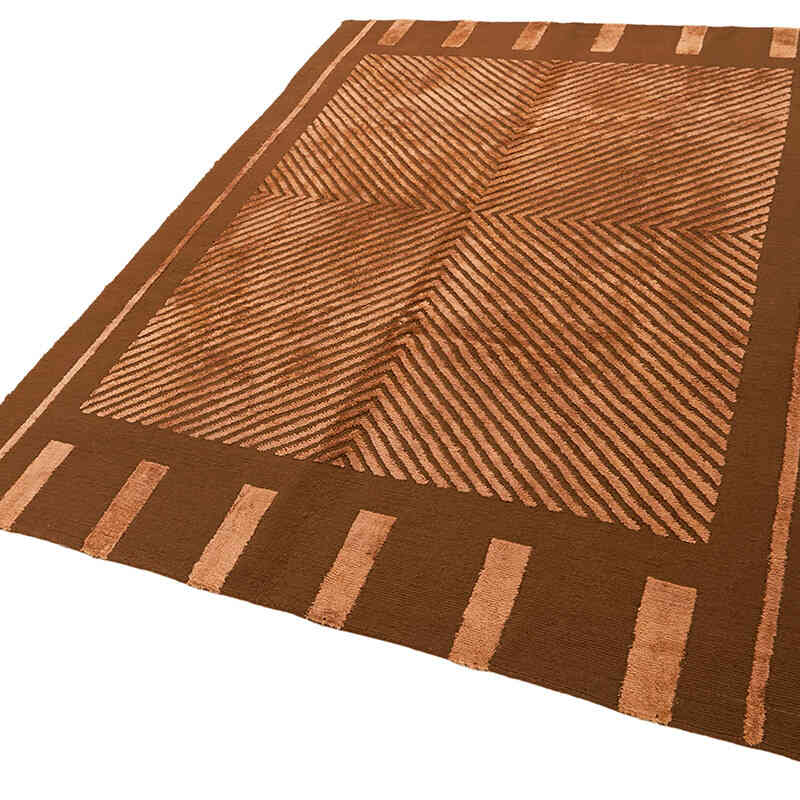 Nueva Alfombra Anudada a Mano - K0082370