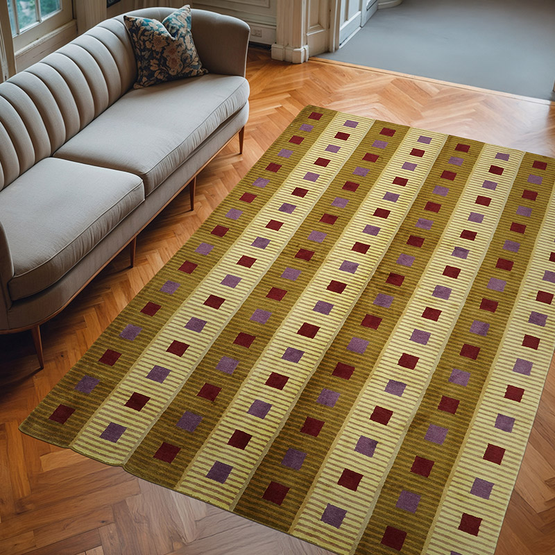 Nueva Alfombra Anudada a Mano - K0082372