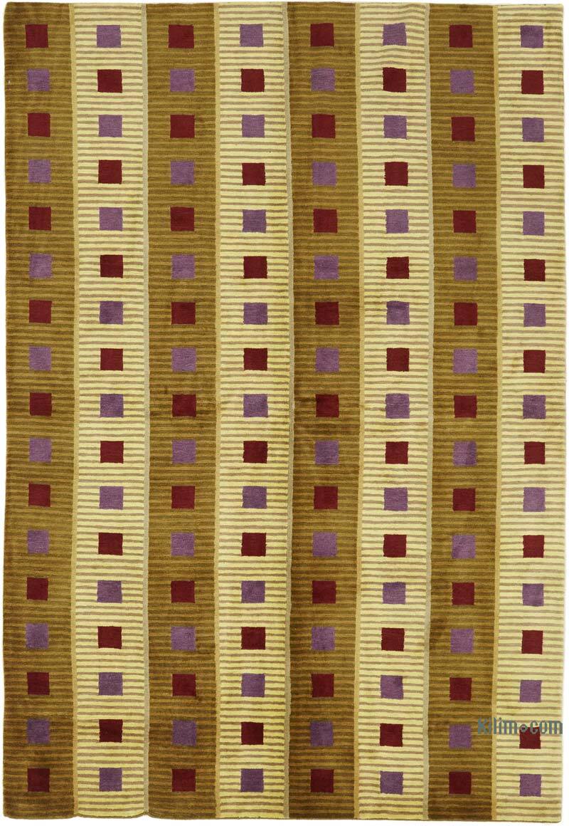 Nueva Alfombra Anudada a Mano - K0082372