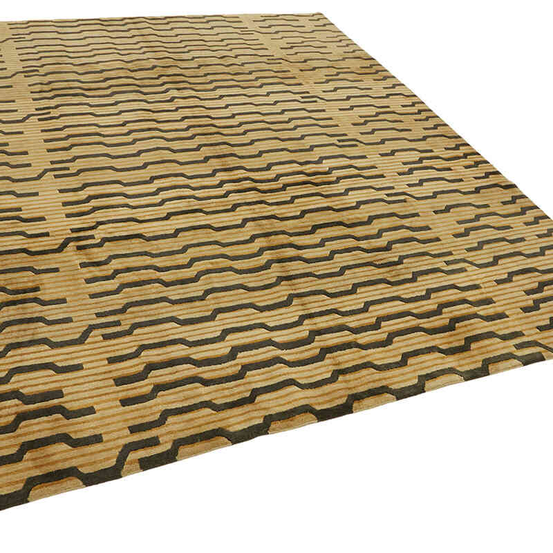 New Contemporary Hand-Knotted Rug - K0082374